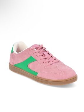 No Boundaries Pink and Green Women's Sneakers